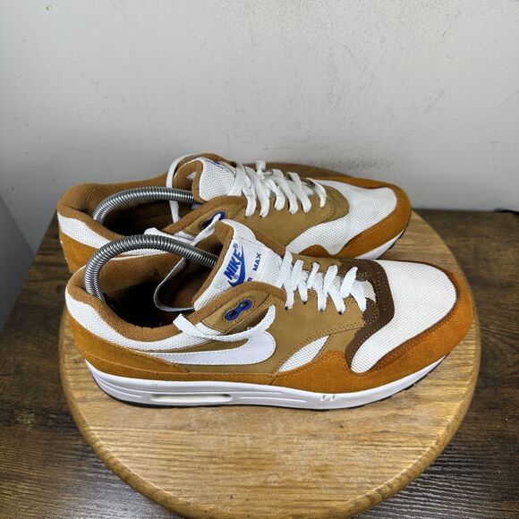 Nike Air Max 1 Shoes Mens Size 11 Wheat White OG Anniversary 908366-700 Sneakers